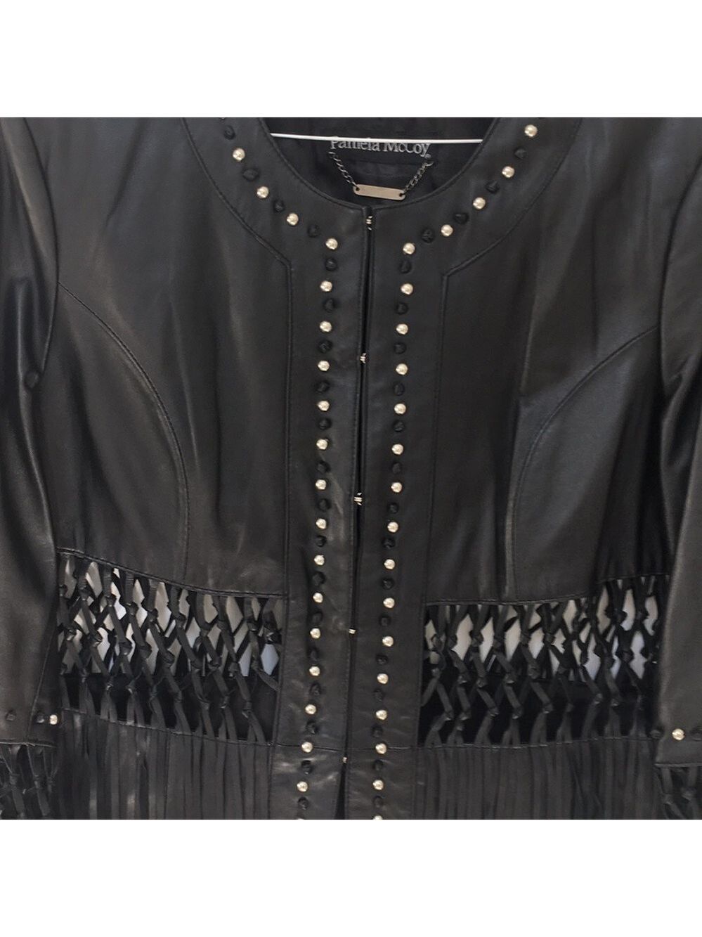 𝅺Pamela McCoy leather jacket - Picture 5 of 8